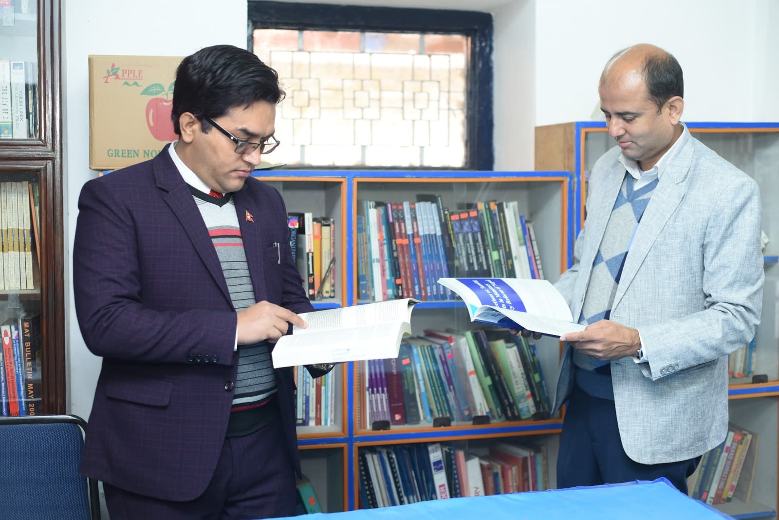 Reviewing course material at MDC