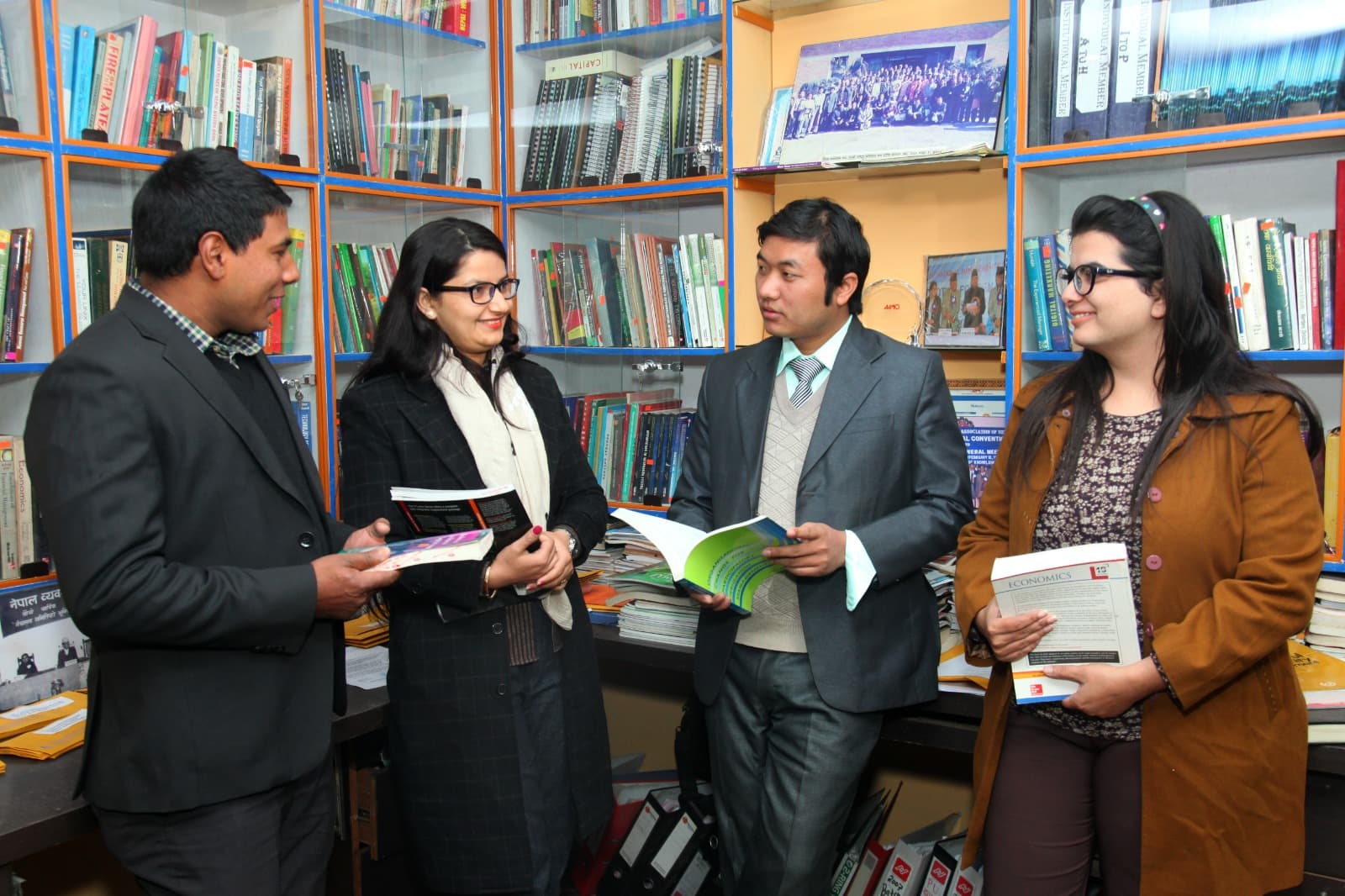 Participants in discussion at the MDC resource library